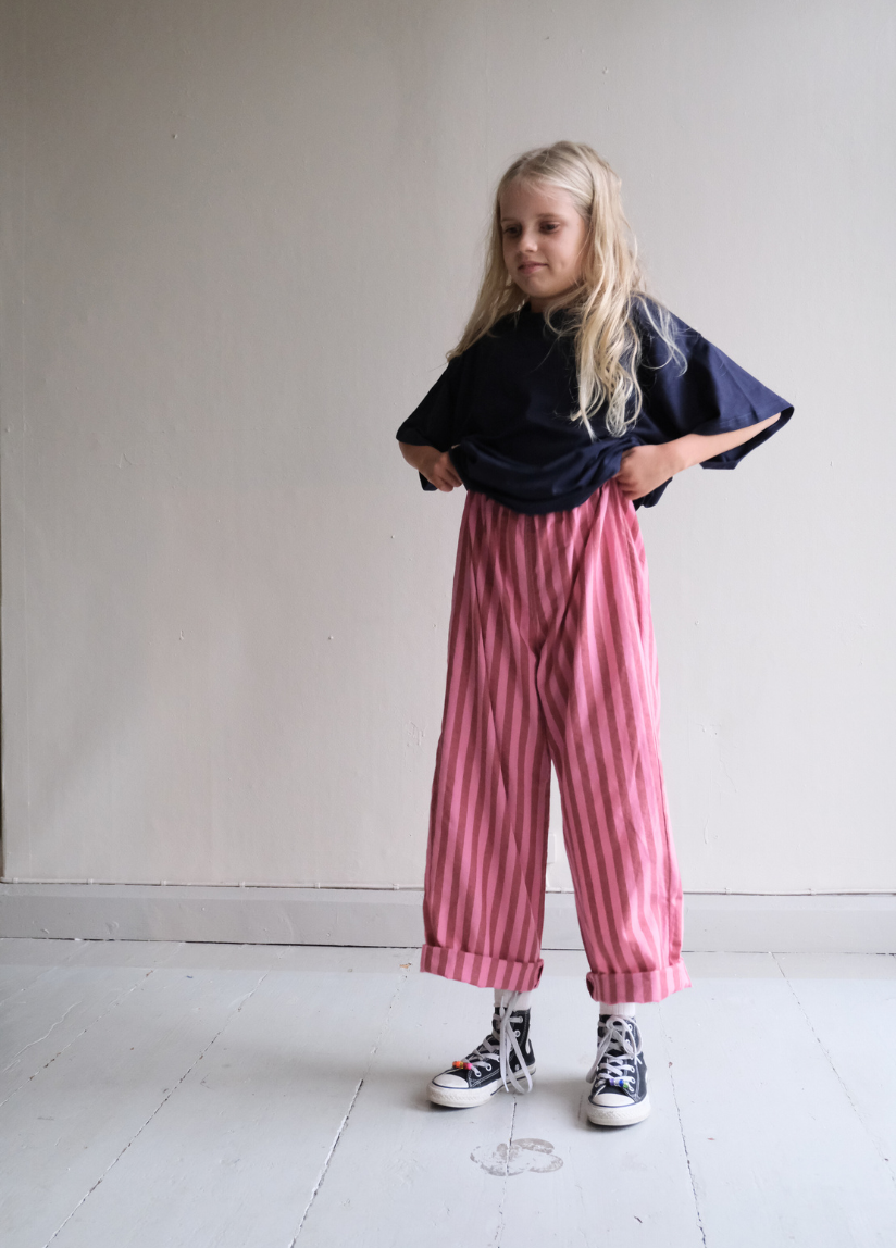 COTTON PANTS BERRY