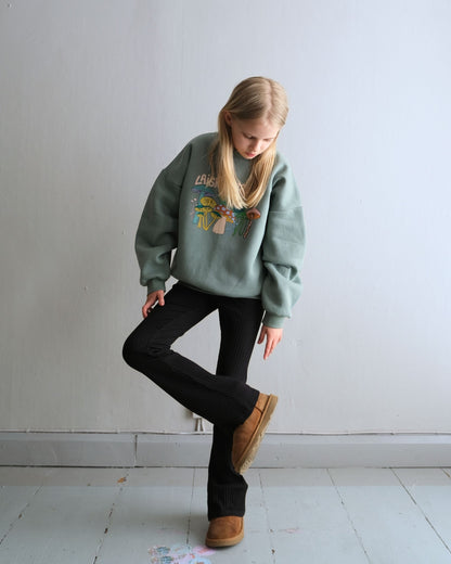 DAPHNE RIB FLARED PANTS