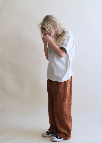 TORN CORDUROY PANTS